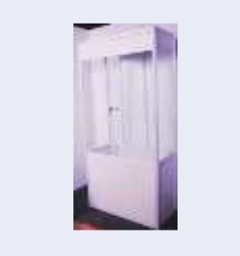 Glass Counter Double 6 Feet Height