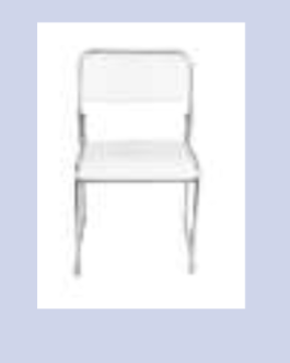 leatherette Chair White/Black